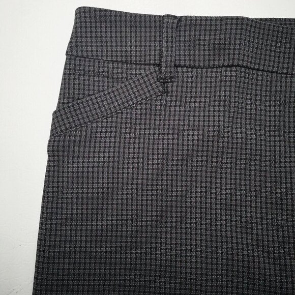 NWT Reitmans Ladies Size 12 Petite Grey Plaid Pull On Style High Rise Pants - Picture 9 of 15